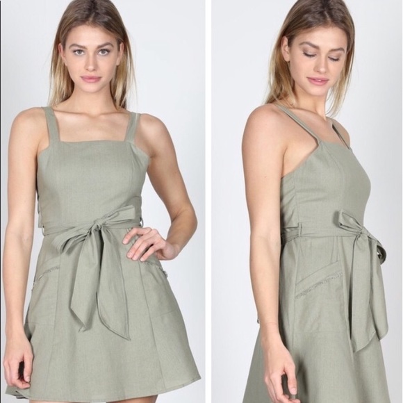 Tie waist mini dress - Picture 2 of 2